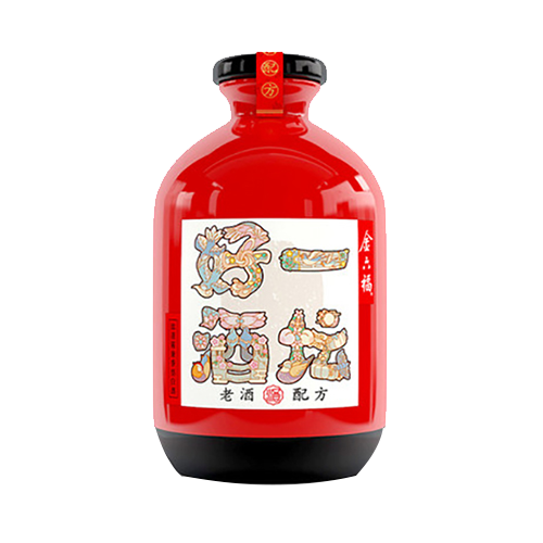 金六福一壇好酒紅壇